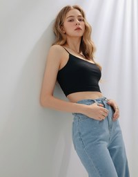 Airy Sculpt High Elastic Thin Strap Bra Top