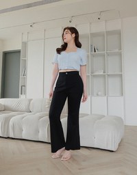 AIRY HOURGLASS High Waisted Slimming Wide Leg Pants Culottes