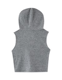 Hooded Knit Top with Zipper