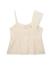 Sweet Asymmetric Knotted Tank Top