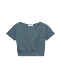 Monochrome Cross Ribbed Top