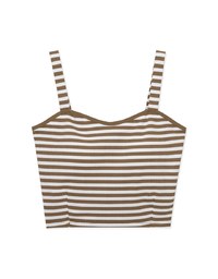 Seamless Jelly Striped Tank Bra Top