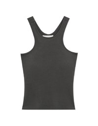 Plain Cut Shoulder Padded Tank Top