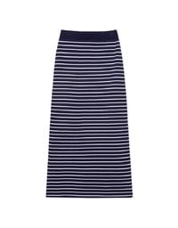 Basic Striped Bodycon Long Skirt