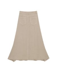 【Regular Height】Maxi Denim Jeans Skirt Mermaid Shape with Back Pockets