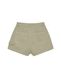 Stitched Heavyweight Jeans Denim Shorts