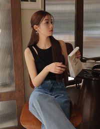 Casual Jeans Denim High Waisted WIde Pants Culottes