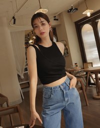 Casual Jeans Denim High Waisted WIde Pants Culottes