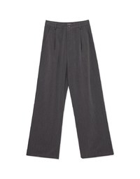 Chic Suit Pleated High Waist Wide Pants Culottes