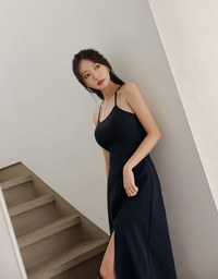 AIRY HOURGLASS Cooling Bra Padded Backless Midi Dress