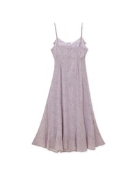 Floral Ruffle Umbrella Hem Spaghetti Strap Maxi Dress