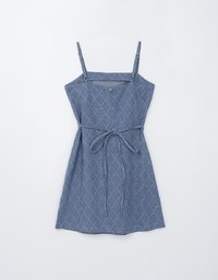 Argyle Thin Strap Mini Dress