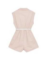 Smart Open Collar Playsuit (With Belt)