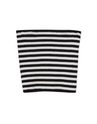 Striped Tie Knit Tube Top