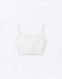 AIRY HOURGLASS BRA TOP Square Neck Bra Padded Cropped Top