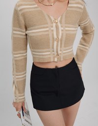 Mini Skorts With Preppy Style Suit Design