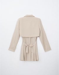 2 Piece Chic Mini Dress Set Wear (with Shoulder Pads)