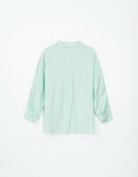 Lightly Sheer Bow Tie Blouse