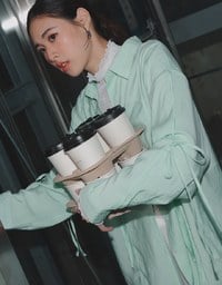 Lightly Sheer Bow Tie Blouse