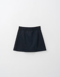 H Line Straight Cut Mini Skirt