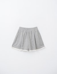 Lace Trimmed Cotton Shorts