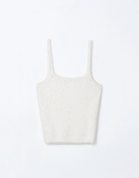 Fluffy Thin Strap Cami Top