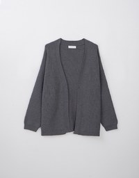 Loose Fit Monotone Preppy Cardigan