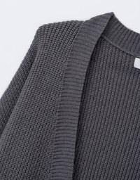 Loose Fit Monotone Preppy Cardigan