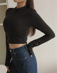 WARM↑UP Heating Half Turtleneck Bra Top