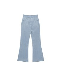 【Den!m LITE】Perfect Waistline High Waist Jeans Lightweight Denim Flare Pants