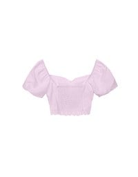 2 Way Sweetheart Puff Sleeve Lace Trim Padded Crop Top