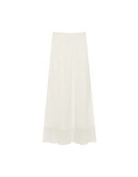 Layered Hem Flowy Chiffon Mermaid Maxi Skirt
