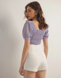 AIRY HOURGLASS Cooling High Waist Sculpted Shorts with Back Pockets
