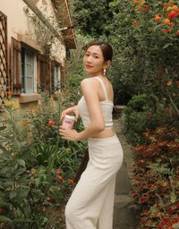 【GUT GUT Design】 Bohemian Crochet Texture Wide Leg Pants