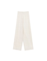 【GUT GUT Design】 Bohemian Crochet Texture Wide Leg Pants
