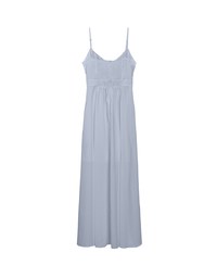 Corset V Neck Side Lace Up Padded Maxi Dress