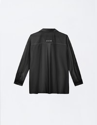 Air Space Logo and Heart Shaped Embroidered Collar Blouse