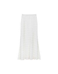 High Waist Luxe Lace Detail Fishtail Maxi Skirt