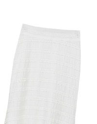 High Waist Luxe Lace Detail Fishtail Maxi Skirt