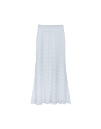 High Waist Luxe Lace Detail Fishtail Maxi Skirt