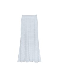 High Waist Luxe Lace Detail Fishtail Maxi Skirt