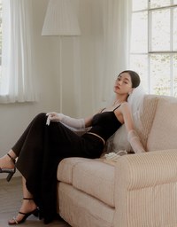 Bubble Gauze Textured High Waist Flowy Maxi Skirt