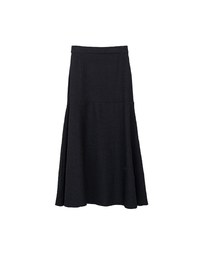 Bubble Gauze Textured High Waist Flowy Maxi Skirt