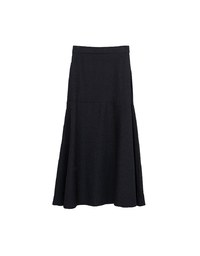Bubble Gauze Textured High Waist Flowy Maxi Skirt
