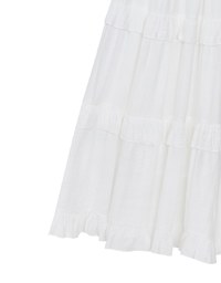 Layered Ruffle Hem Spaghetti Strap Cami Maxi Dress