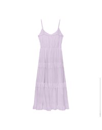 Layered Ruffle Hem Spaghetti Strap Cami Maxi Dress