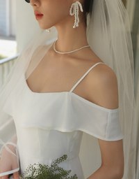 Off Shoulder Ruffle Hem Padded Jumpsuit