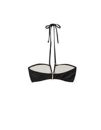 【PUSH UP】Multiway Glossy Crisscross Deep V Bandeau Bikini Top