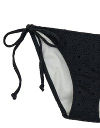 Eyelet Lace Side Tie Bikini Bottoms