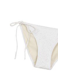 Eyelet Lace Side Tie Bikini Bottoms